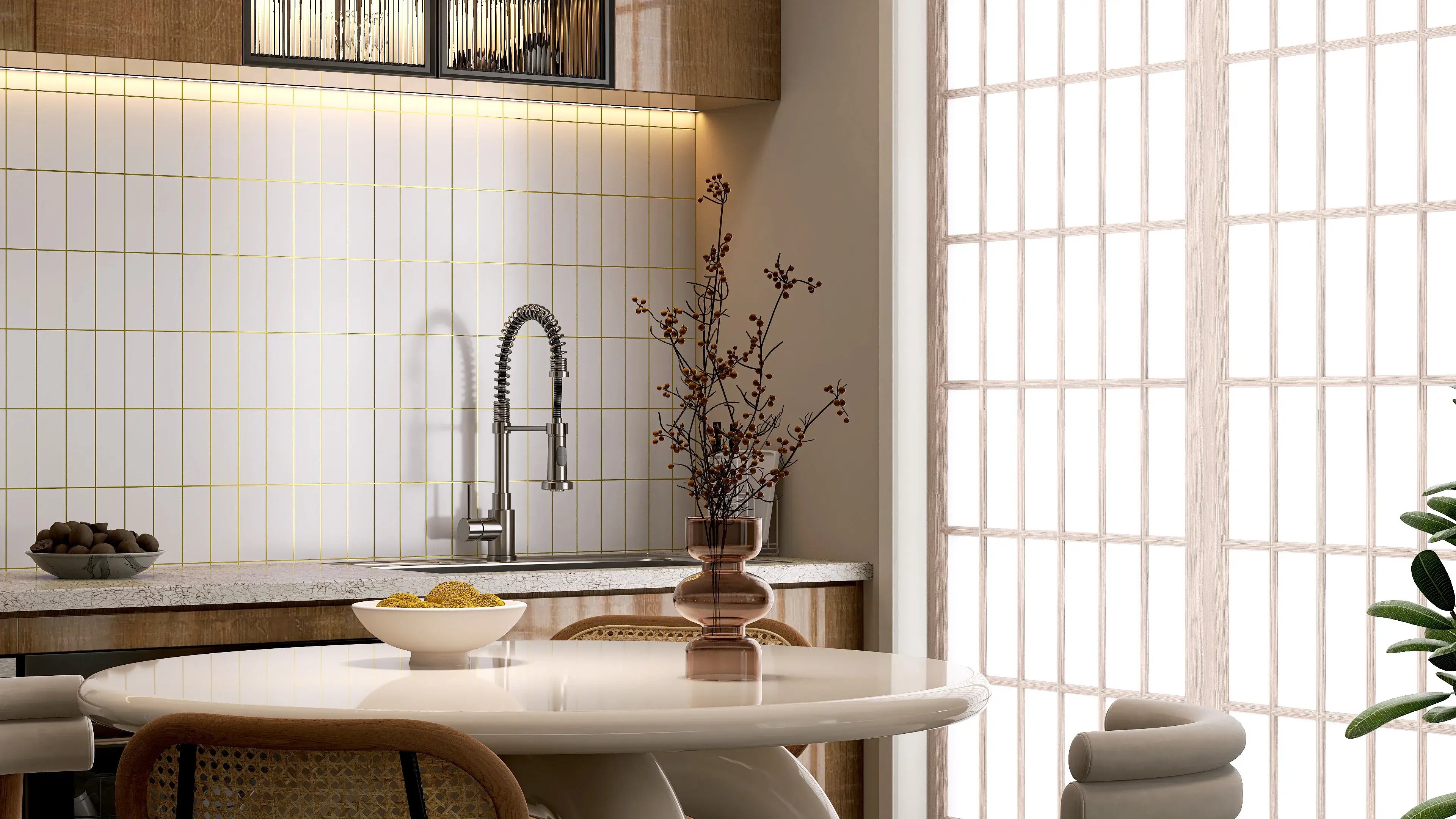 kuchnia-japandi-biala-bezowa-blat-stol-krzesla-PD3018